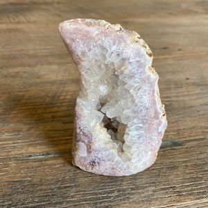 Pink amethyst crystal freeform